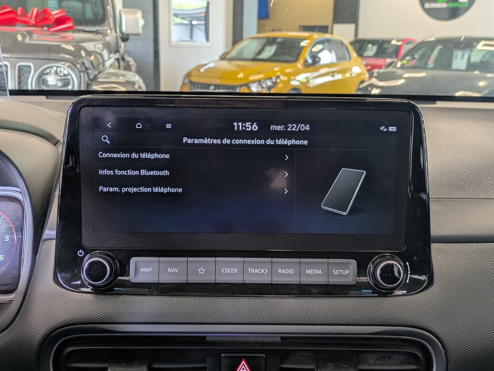 HYUNDAI KONA 1.6 CRDi 136cv DCT-7 Hybrid 48V Executive / GPS / CarPlay / Caméra de recul — photo 11