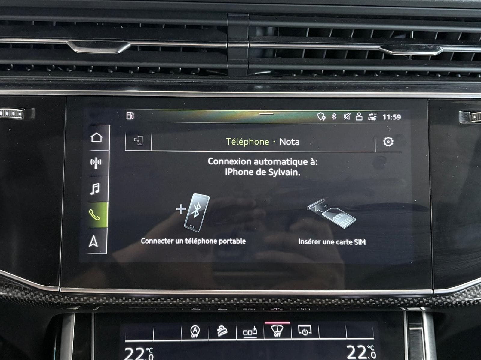AUDI SQ7 4.0 TDI 435cv Tiptronic 8 Quattro 7 Places / Carbone / Toit Ouvrant / Bose / Sièges Ventilés / TVA — photo 11