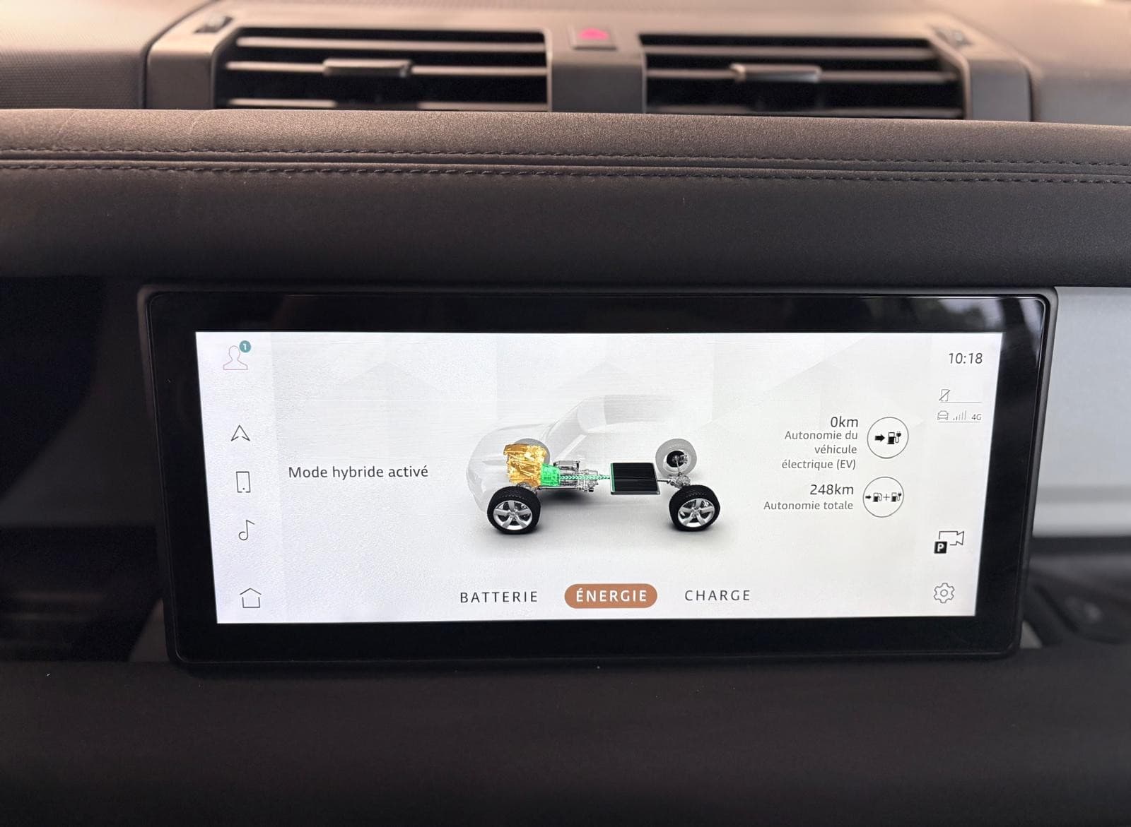 LAND ROVER DEFENDER 110 P400e PHEV 404cv BVA8 S / Camera 360 / CarPlay / Galerie / Top Case / Snorkel — photo 11